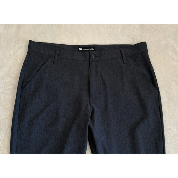 TRAVIS MATHEW Flat Front Stretch Lightweight Golf Pants Mens 36X32 Charcoal Gray - Picture 2 of 8